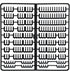 Cable Comb Kit includes for PSU extension cable, SATA and Molex sleeve Management Tools Wire Organizer Comb Computer Case Water Cooling Cable Comb...