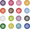 Libiline 100pcs Resin Button Solid Color 4Holes Craft Clothe Sewing Card Making Sweater Shirt (Multi-Color, 3/4"(20mm))...