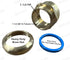 EZ-Fluid 1-1/2" FIP x 1-1/2 "OD Slip Joint Connection Brass Heavy Duty Waste Male Trap Adapter,Under Sink Waste Drain Line Connector with Brass Nu...