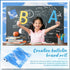 18" x 12' Clouds Fade Resistant Bulletin Board Roll, Fabric for Classroom Bulletin Boards, Classroom Decor, Curtains, and Crafts, Non Woven Blue S...