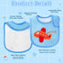 10Pcs Waterproof Baby Bibs Unisex Newborn Babies Food Bibs Baby Keepsake Birthday Gift for Drooling Feeding Eating Teething, 6-12 Months...