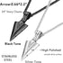 Jstyle Stainless Steel Pendant Necklace For Mens Cool Spearpoint Arrowhead Pendant Chain Necklace Set Black & Silver Tone...