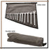 Wrench Pouch 14 Pockets Metric & Standard Wrench Organizer & Roll Up Pouch Hand Made 100% Dyed Cotton Duck Canvas Tool Bag - Washed Black/Grey...