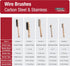 Lincoln Electric K3185-1 Carbon Steel Wire Brush, 4 x 16 Bristle Rows, 9.4" Length, Shoe Handle...