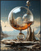 Posterizer 1 pcs-futuristic sci-fi glass cities-Abstract & Modern Art-Fantasy & Fiction Art-Gift for Art Lovers-Decor for Home & Office- UNFRAMED ...