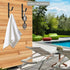 Pool Pole Hanger for Fence?4 Pack? Black Pool Equipment Hooks Heavy Duty Pool Tool Organizer for Telescopic Poles, Skimmers, Leaf Rakes,Pool Hose,...