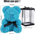 RECUTMS Artificial Rose Bear Flowers Rose Teddy Bear 10 inch Wedding Party Decoration Box for Valentines Day Gift Mothers Day Anniversary Birthday...