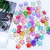 110 Pcs Acrylic Flower Beads?Gold-Plated Gradient Flower Beads?Cherry Blossom Floral Spacer Beads for Jewelry Making...