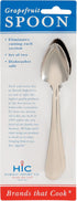 HIC Kitchen Grapefruit Dessert Spoons with Pointed Tip and Serrated Edge, Stainless Steel, Set of 2...