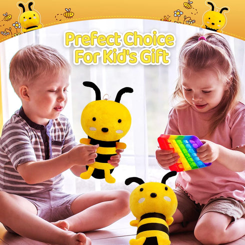 Bee Plush, Bee Stuffed Animal Bee Plushie Cute Kawaii Stuffed Honeybee Toy Plush Doll Valentines Day Gifts for Kids Girlfriend...