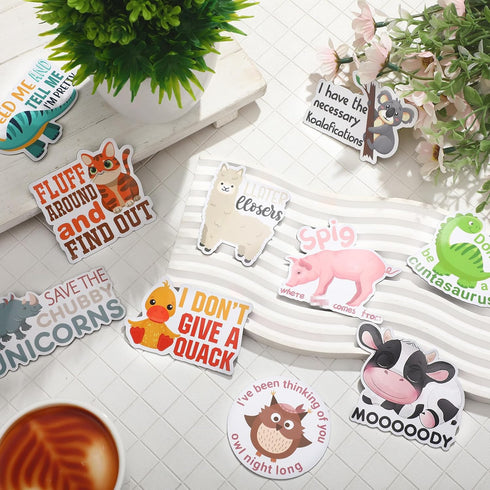 16 Pcs Funny Cute Magnets Adult Fridge Magnets Animal Refrigerator Magnets for Adults Puns Magnets for Home Locker Whiteboard Office School Cabine...