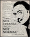 Posterizer 1 pcs-I Am Just Not Normal-Salvador Dali quote-Quotes and Poems-Famous Figures Art Collection-Gift for Art Lovers-Decor for Home & Offi...