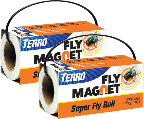 TERRO T521SR Magnet Super Fly Roll-2 Pack,White...
