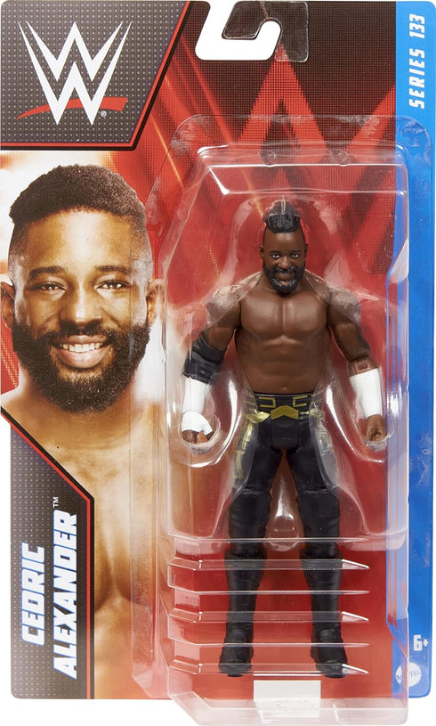 Mattel WWE Basic Action Figure, Cedric Alexander, Posable 6-inch Collectible for Ages 6 Years Old & Up...