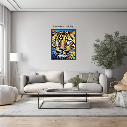 Posterizer 1 pcs- beautful leopard abstract close up-Art for Animal Lovers-Abstract & Modern Art- Decor for Home & Office- unframed wall art...