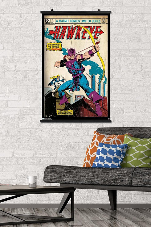 Trends International Marvel Comics - Hawkeye - Hawkeye #1 Wall Poster, 22.375" x 34", Premium Poster & Clip Bundle...