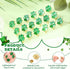 72 Pcs St. Patrick's Day Clover Lapel Pins Include Four Leaf Clover Lapel Pin Brooches with Blessing Cards and Organza Gift Bags Irish Four Leaf C...