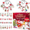 2024 Christmas Advent Calendar Charm Bracelets for Girls, SIXNIE 24-Days Xmas Countdown Calendar with 2pcs DIY Charm Bracelets Kits, Creative Jewe...