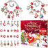 2024 Christmas Advent Calendar Charm Bracelets for Girls, SIXNIE 24-Days Xmas Countdown Calendar with 2pcs DIY Charm Bracelets Kits, Creative Jewe...