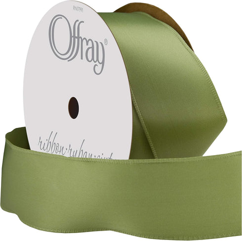 Berwick Offray 1.5" Single Face Satin Ribbon, Spring Moss Green, 25 Yds...