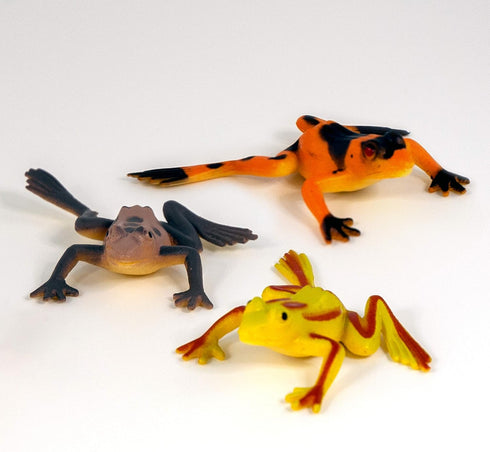 Reptile from Deluxebase. 11 Piece Small Reptile Figurines and Play Accessories Collection. Reusable plastic storage tube of lizard, frog and snake...