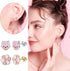 BESTEEL 63 Pairs Cute Stud Earrings for Women Sensitive Ears Studs Set With Stainless Steel Post Candy Flower Heart Animal Earrings in Vivid Color...