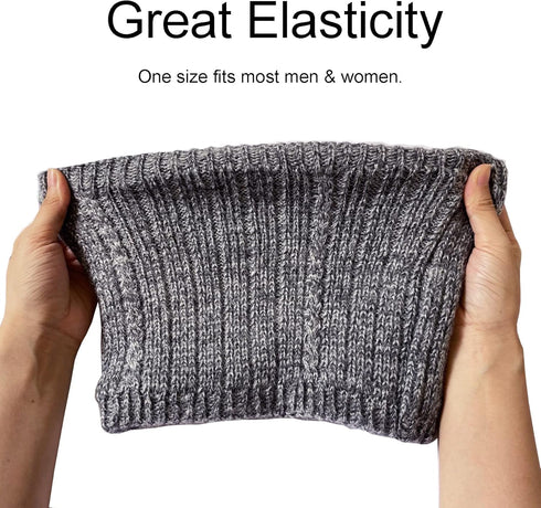 Winter Scarf Neck Warmer Gaiter - Men Women Cold Weather Knit Warm Fleece Ski Tube Circle Scarves Windproof Gift...