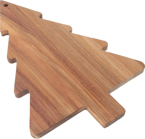 Amosfun Christmas Tree Charcuterie Board, Xmas Cutting Board Fruit Tray Holiday Cheese Board Wooden Appetizer Tray Sushi Serving Tray Dessert Cand...