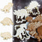 Dinosaur Cookie Cutters for Kids By Garloy,3 Sets Dino Cookie Cutters With T-Rex Stegosaurus Triceratops Skeleton Fossil...