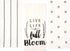 Sticky Toffee Cotton Flour Sack Kitchen Towels 3-Pack – Live Life Stripe and Floral Print Towels, 28x29 in, Soft and Absorbent for Drying or Clean...