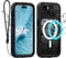 for iPhone 15 5G Waterproof Case,Compatible with Magsafe,Hybrid Rugged Shockproof Full Body Protective,with Lanyard,Clear Lens/Screen Protector Co...