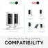Adhesive Wall Mount for Ring Indoor Cam (2 Pack), Easy to Install Holder Hanger, No Tools Needed, No Mess, No Drilling, Strong VHB Mount, White by...