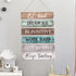 6 Pieces Rustic Wall Hanging Plaque Sign Inspirational Wall Art Farmhouse Wooden Door Signs Positive Plaque with Quotes Motivational Quote Decor f...
