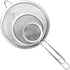 3Pcs Super Wire Extra Fine Mesh Strainer with Handle, Small Medium Large Size Sifter Metal Strainer Set, Stainless Steel Sieve Fine Mesh Strainers...