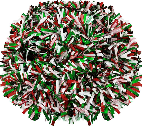 Metallic Tinsel Twist Garland - Shiny Christmas Tree Hanging Decorations for Indoor & Outdoor Use (Red, Green & White)...