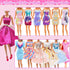 15 Set Doll Clothes for 11.5 Inch Doll Include 2 Sequins Dresses 6 Outfits Tops and Pant/Short/Skirts 7 Fashion Dresses for 11.5 Inch Fashion Doll...