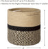 TIMEYARD Sturdy Jute Rope Plant Basket Modern Woven Basket up to 7.5 Inch Flower Pot Floor Indoor Planters, 8” x 8” Storage Organizer Basket Rusti...