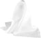 Fine White 100% Silk Pocket Square for Men Full-Sized 17"x17"...