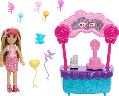 Barbie Chelsea Doll & Lollipop Stand Playset with Accessories, 10-Piece Toy Set from and Stacie to The Rescue movie...