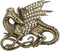 Faship Gorgeous Rhinestone Crystal Flying Dragon Dinosaur Pin Brooch...