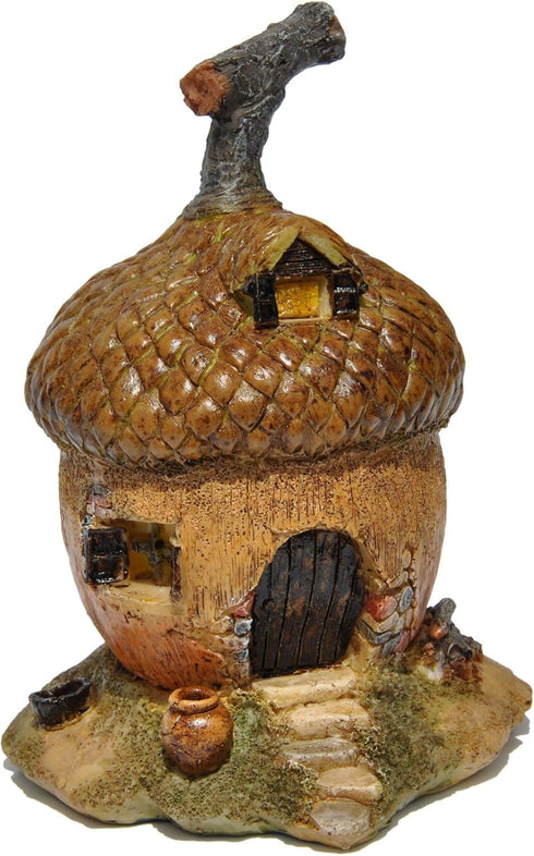 Top Collection Enchanted Story Garden and Terrarium Acorn Fairy House Outdoor Decor...