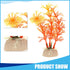 Aquarium Decoration, Aquarium Plastic Plants Decoration for Aquarium Fish Tank,4.72Inch(Orange,2Pcs)...