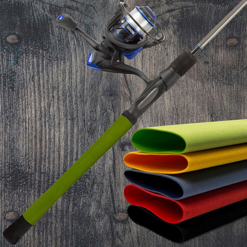 Accering Frosted Pattern Fishing Rod Grip Wrap, Heat Shrink Grip Tubing, Fishing Rod Handle Shrink Wrap (?40mm, L3.28 ft, Fruit Green)...