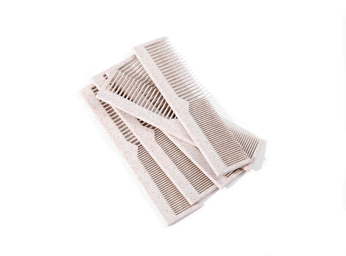 Bleeker and Rowe 100% Biodegradable Combs - Individually wrapped - Environmentally Eco Friendly Bulk Pocket Pet Dog Grooming Hair Lice Combs - Per...