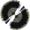 2 Pieces Feather Hand Fan Embroidered Flower Marabou 1920s Feather Fan Hand Folding Drag Queen for 20s Women Costume Party Dancing Photoshoot Wedd...