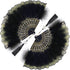2 Pieces Feather Hand Fan Embroidered Flower Marabou 1920s Feather Fan Hand Folding Drag Queen for 20s Women Costume Party Dancing Photoshoot Wedd...