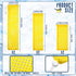 6 Pieces Finch Sock Feeder Finch Feeders without Seeds for Outdoors Hanging Thistle Bird Feeder for Finch Thistle Seed Bird (Yellow, 3.94 x 15.5 I...