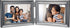 Malden International Designs Concourse Pewter Metal Hinged Picture Frame, Double Horizontal, 2-4x6, Silver...