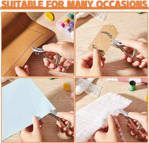 2 Pieces Pattern Notcher Stainless Steel Pattern Notcher Paper Notcher Pattern Punch Tool Designer Tailor Sewing Pliers Tailors Proofing Pliers Pa...