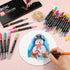 AROIC 24 Pack Acrylic Paint Pens for Rock Painting Fine Point Paint Markers Acrylic Paint Markers For Wood,Metal,Plastic,Glass,Canvas, Ceramic,Cra...